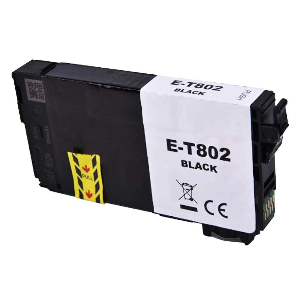 Epson 802 (T802120) Black Remanufactured Ink Cartridge